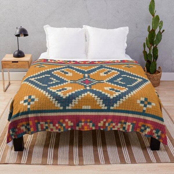 Item preview, Traditional floral ethnic folk embroidery pattern minimalist pattern multicolor ethnic t-shirt red yellow black logo designed and sold by gulka8.