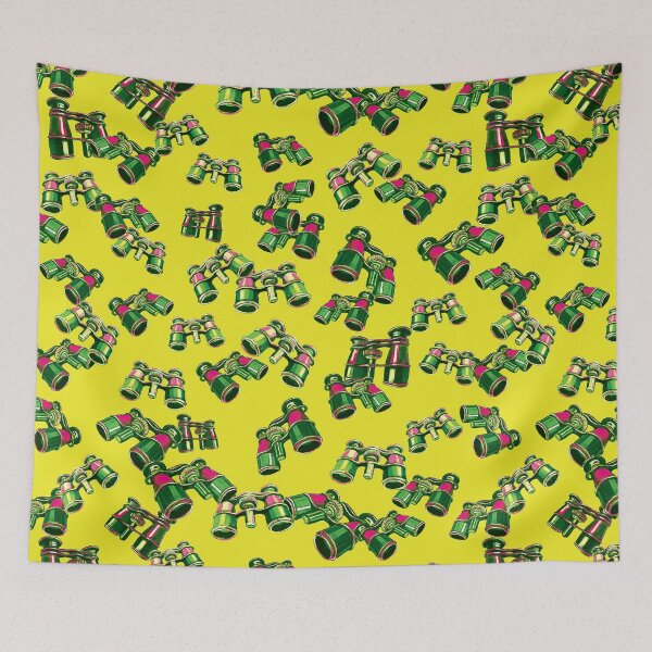 Item preview, Binoculars Print: The Cabinet of Curiosities Pattern designed and sold by Stevie-Please.