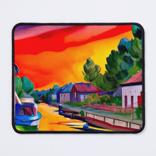 Item preview, Country canal at sunset designed and sold by George Hutton Hunter.