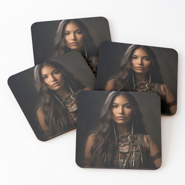 Item preview, Stunning stock photo of American Indian woman designed and sold by dcrc.