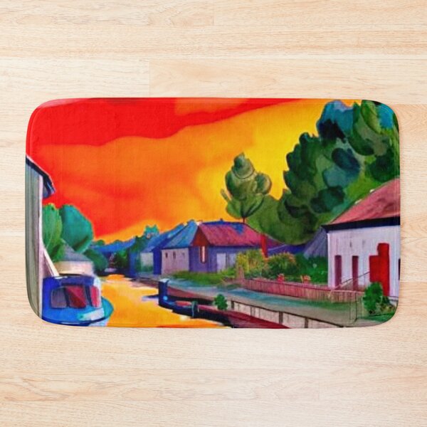 Item preview, Country canal at sunset designed and sold by George Hutton Hunter.