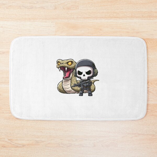 Item preview,  Cute skeleton in tactical gear with snake designed and sold by Wxjtecki.