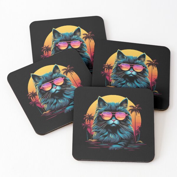 Artikelvorschau, Retro Wave Siberian Cat Shirt entworfen und verkauft von RedDesignSyc.