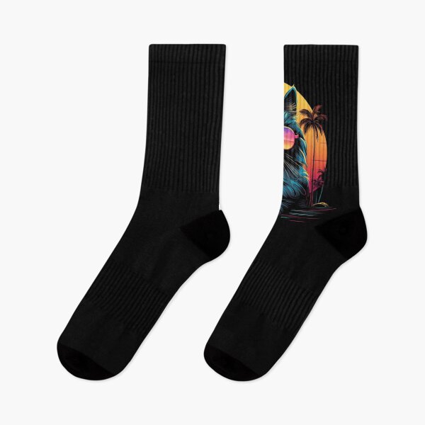 Artikelvorschau, Retro Wave Siberian Cat Shirt entworfen und verkauft von RedDesignSyc.