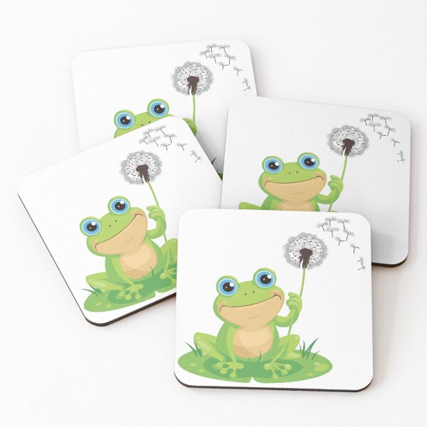 Item preview, Frog with Dandelion Flower  designed and sold by NAMIllustrator.