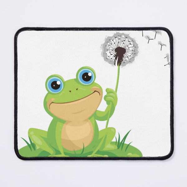 Item preview, Frog with Dandelion Flower designed and sold by NAMIllustrator.