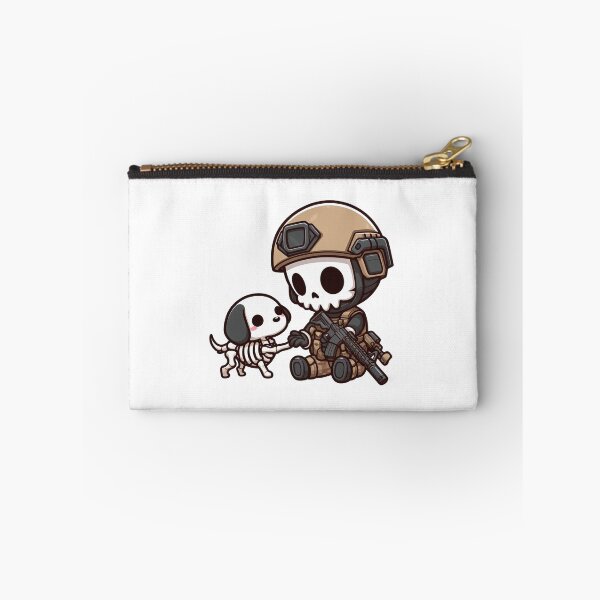 Item preview,  Cute skeleton in tactical gear with puppy designed and sold by Wxjtecki.