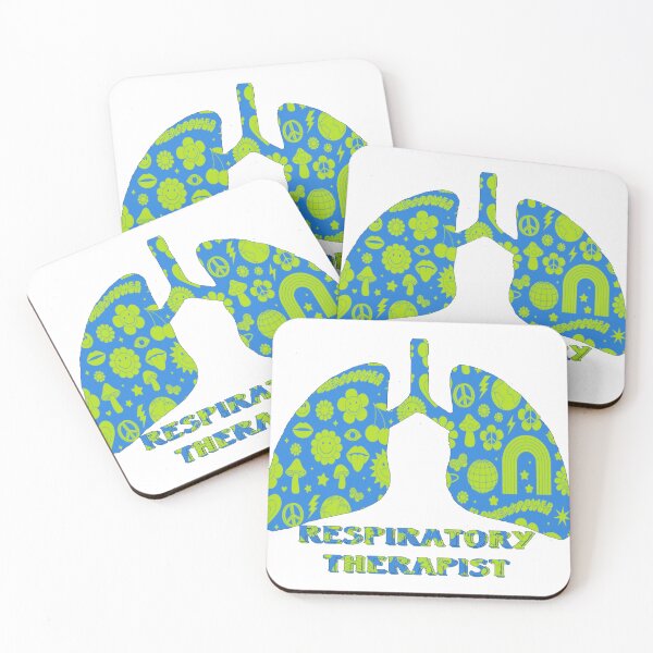 Item preview, Blue yellow flower power Respiratory Therapist designed and sold by natnat7w.