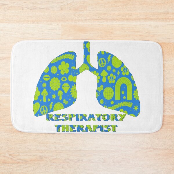 Item preview, Blue yellow flower power Respiratory Therapist designed and sold by natnat7w.