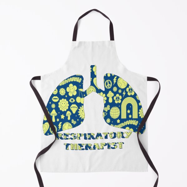 Item preview, Dark Blue yellow flower power Respiratory Therapist designed and sold by natnat7w.