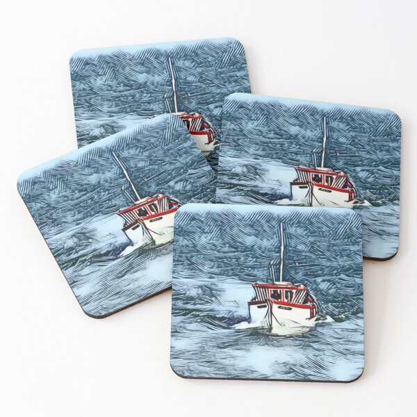 Item preview, Fishing Boat Returns In Line Design designed and sold by Fearless-Fox.