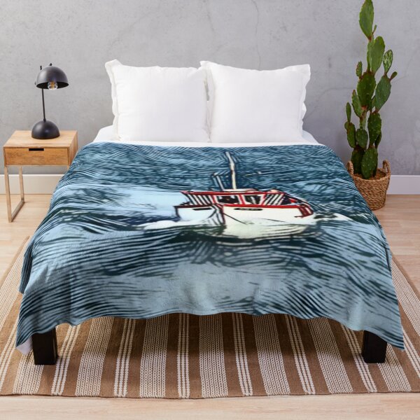 Item preview, Fishing Boat Returns In Line Design designed and sold by Fearless-Fox.