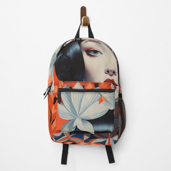 Item preview, Shanghai Smoking Girl 2 Orange Flowers in her hair designed and sold by Meeheemaha.