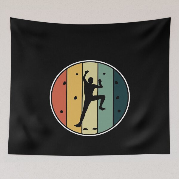 Item preview, Vintage Retro Cool Climbing Bouldering Sunset Climbing Wall designed and sold by ArabCorner.