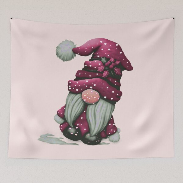 Item preview, Cute Purple Santa Christmas Gnome designed and sold by ShreecreatE.