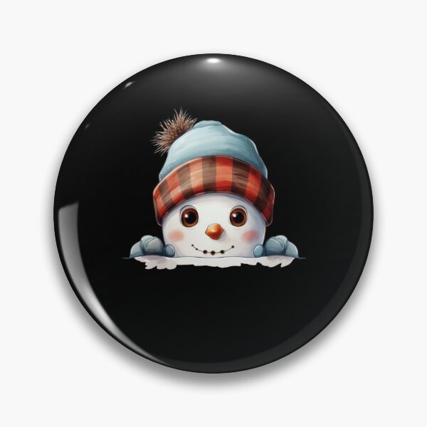 Item preview, Cheerful Snowman Peeking designed and sold by DigitalByEb.