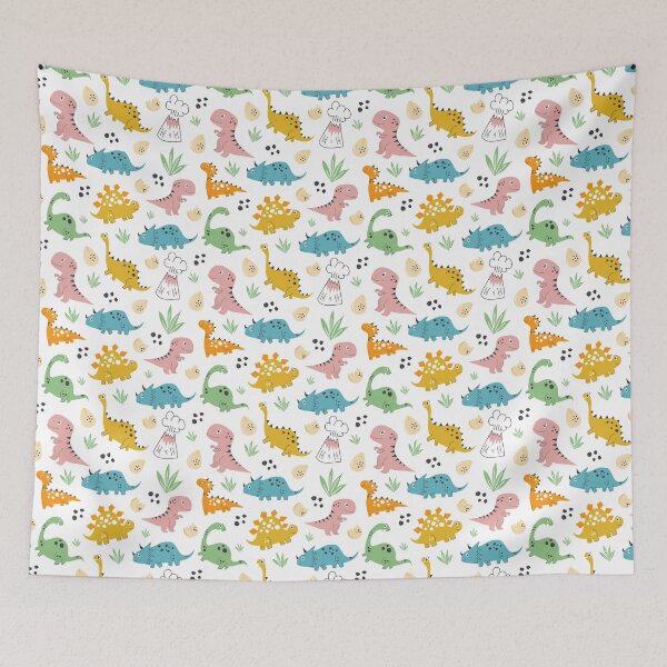 Item preview, retaceous Carnival: Whimsical Dino Pattern Delight designed and sold by RuyaFab.