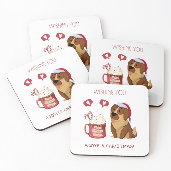 Item preview, Joyful Christmas Hot Chocolate Loving Dog designed and sold by Quote Gallery.