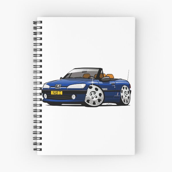 Item preview, Peugeot 306 Cabriolet caricature blue designed and sold by car2oonz.