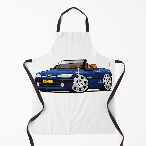 Item preview, Peugeot 306 Cabriolet caricature blue designed and sold by car2oonz.
