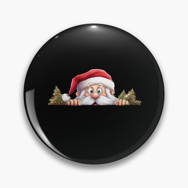 Item preview, Papá Noel divertido que mira a escondidas designed and sold by DigitalByEb.