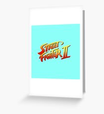 Street Fighter 2 Greeting Card