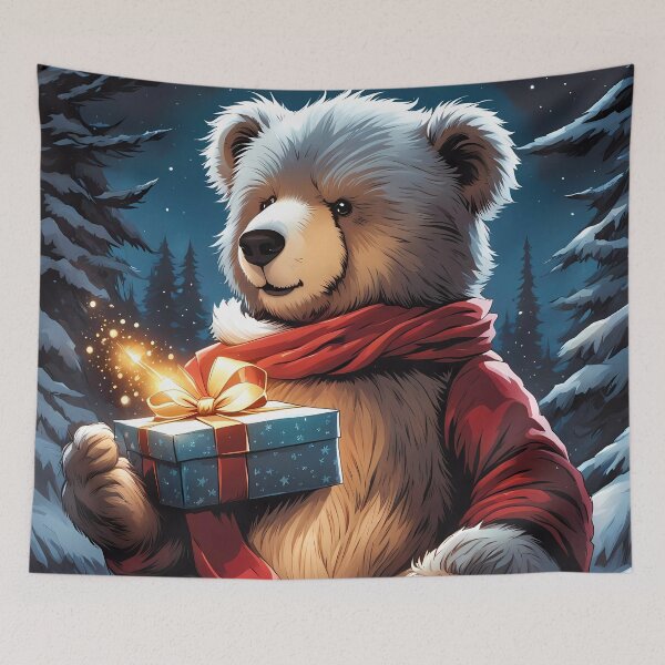 Item preview, Teddy celebrating Christmas designed and sold by Colin Bentham.