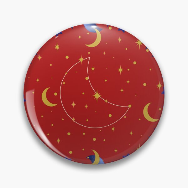 Item preview, Red Celestial Art with Moons and Stars designed and sold by ArDecoS.