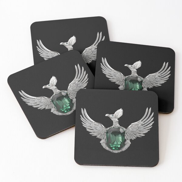 Item preview, Beautiful Eagle with Emerald Eyes and Emerald body designed and sold by Aquillashop.