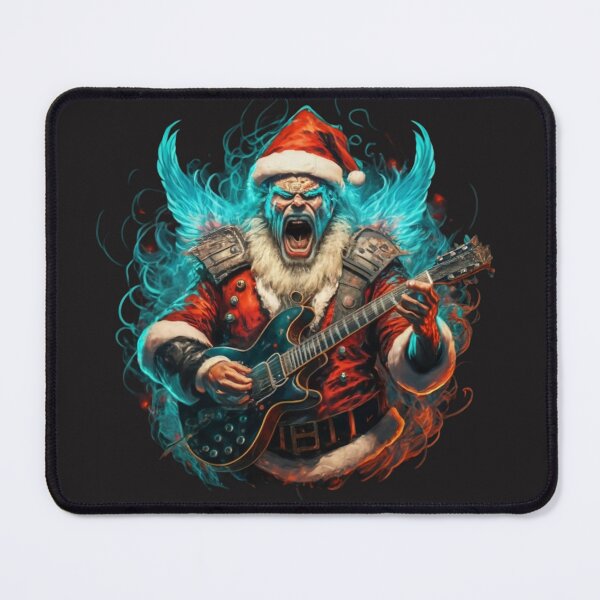 Item preview, Heavy Metal Christmas Metalhead Santa Guitarist designed and sold by Krieghorn.