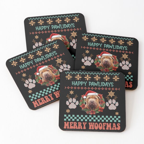 Item preview, "Suéter feo navideño de Shar Pei Happy Pawlidays & Merry Woofmas" designed and sold by Xhevahir.