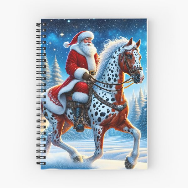 Item preview, Santa on Appaloosa Leopard Horse designed and sold by DesignMT.