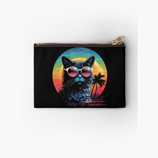 Item preview, Retro Wave Cymric Cat Miami Design designed and sold by RedDesignSyc.