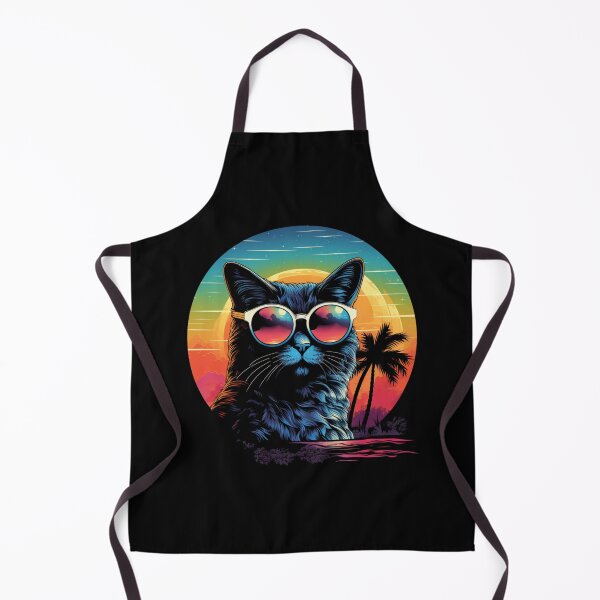 Item preview, Retro Wave Cymric Cat Miami Design designed and sold by RedDesignSyc.