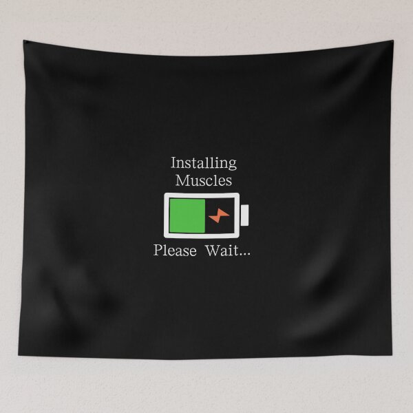 Item preview, Installing muscles... Please Wait  designed and sold by ridnaledesigner.