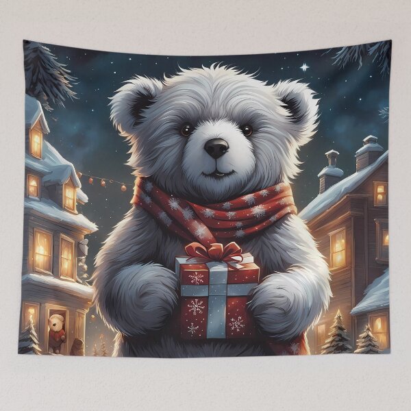 Item preview, Teddy celebrating Christmas designed and sold by Colin Bentham.