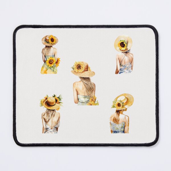 Item preview, girl with sunflower hat designed and sold by huape.