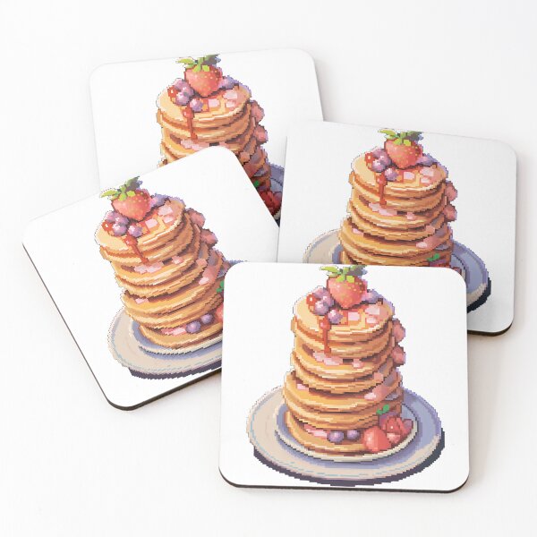 Item preview, Strawberry Pancakes, 16bit- Pixel art designed and sold by octoboobs.