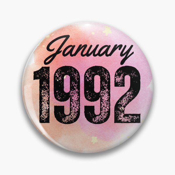 Item preview, January 1992 Birthday designed and sold by NumbersFort.