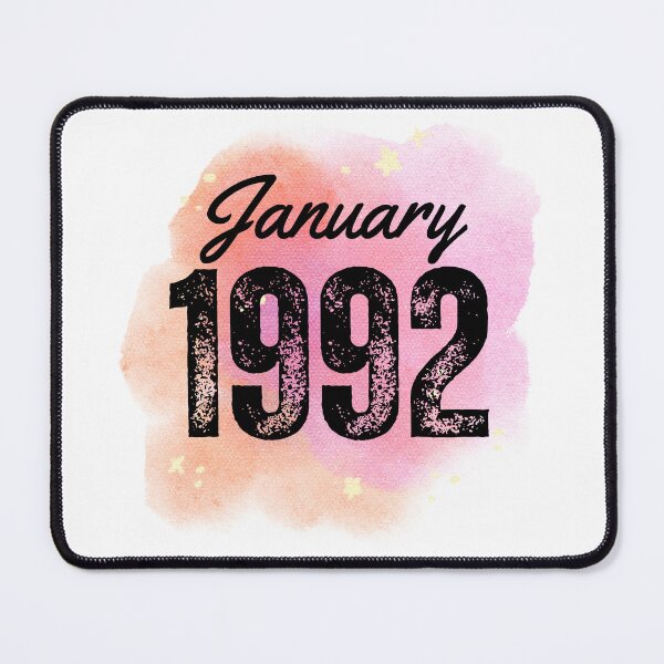 Item preview, January 1992 Birthday designed and sold by NumbersFort.