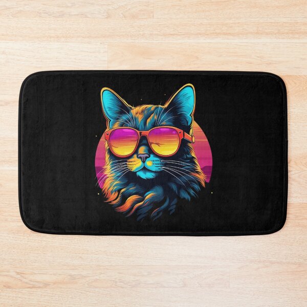 Item preview, Retro Wave Chausie Cat Miami Design designed and sold by RedDesignSyc.