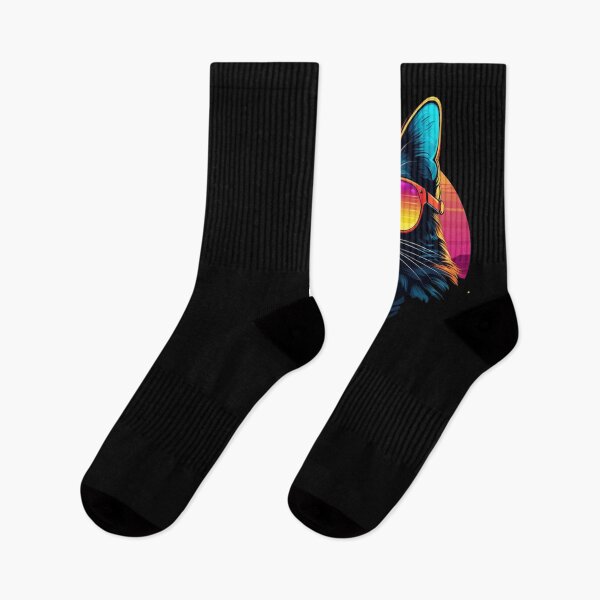 Artikelvorschau, Retro Wave Chausie Cat Miami Design entworfen und verkauft von RedDesignSyc.