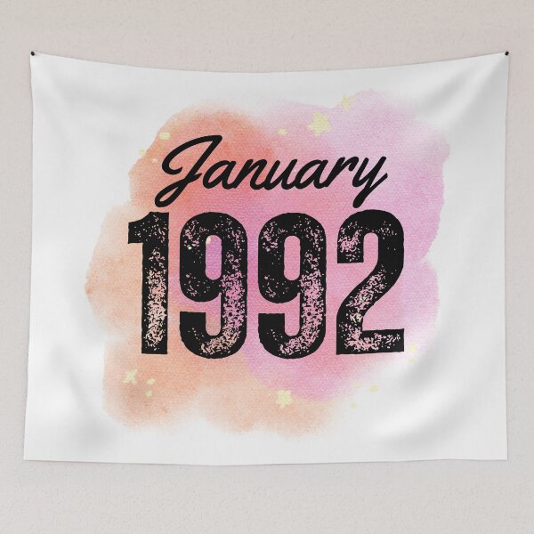 Item preview, January 1992 Birthday designed and sold by NumbersFort.