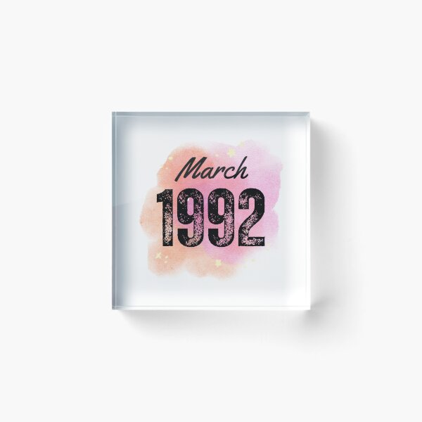 Item preview, March 1992 Birthday designed and sold by NumbersFort.