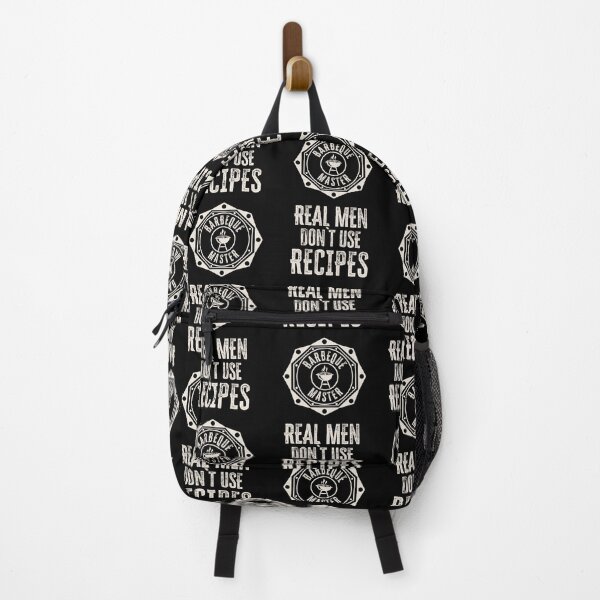 Item preview, Real Men don`t use recipes funny bbq chef quote designed and sold by Naumovski.