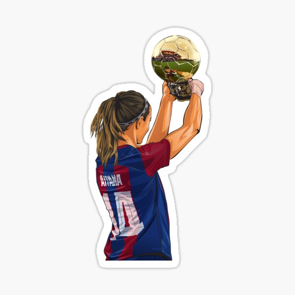 Item preview, Aitana Bonmati Ballon dor illustration designed and sold by farqaleitart.