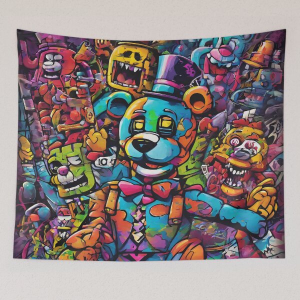 Item preview, Five Nights at Freddy's - A Heart-Pounding Graffiti Horror Experience! designed and sold by UnitedColours.