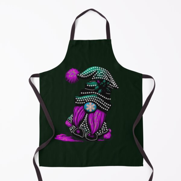 Item preview, Cute Green and Purple Santa Christmas Gnome designed and sold by ShreecreatE.