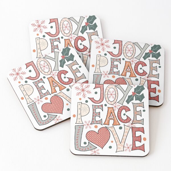 Item preview, Joy Peace Love Festive Design designed and sold by DaniWDesigns.