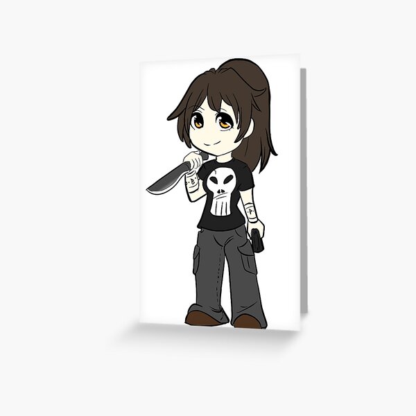 Chibi Ghost Greeting Card